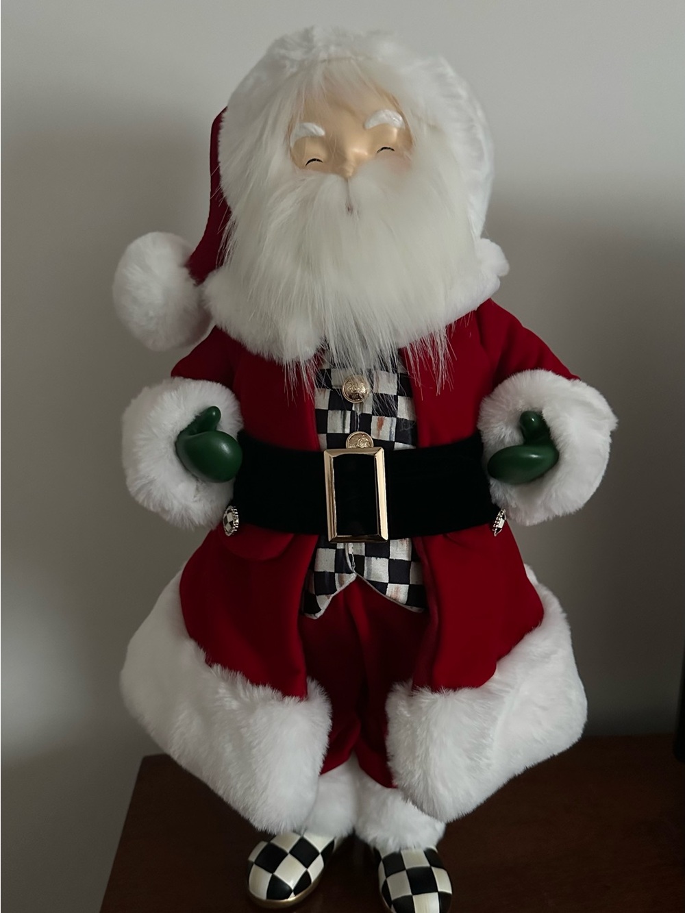 MacKenzie-Childs 21” Holly Jolly Santa